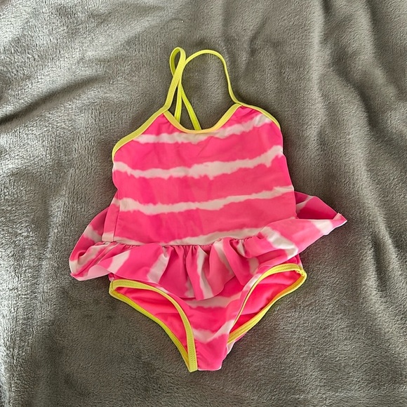 Tie dyed Pink Kenzie Girl Bathing Suit 2T - Picture 1 of 3